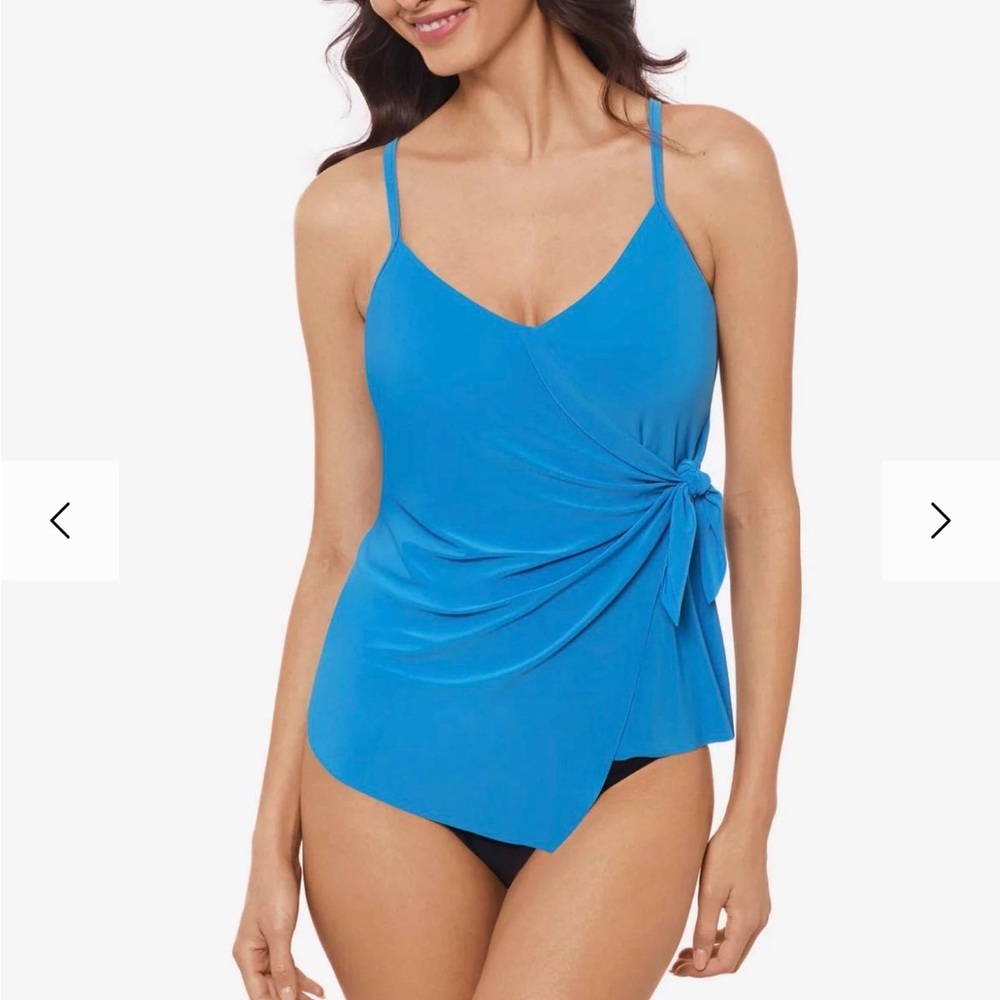 Magicsuit Carma Tankini Top, Size 10, Teal